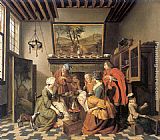 Jan Jozef Horemans II Tea Time painting